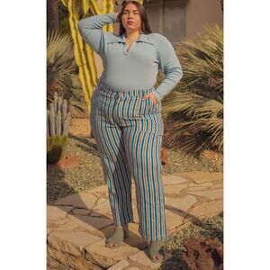 Big Bud Press Blue and White Striped Pants